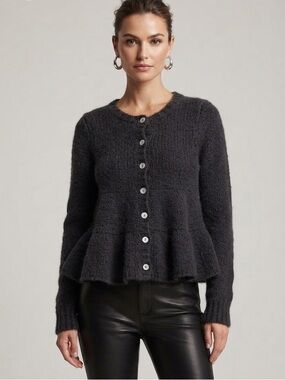 Free People Peplum Cardigan Size XS